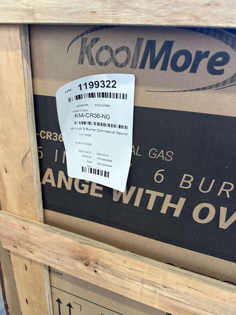 Brand New – Scratch & Dent – Koolmore 36" Gas Range with Oven