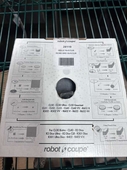 Brand New Condition – Robot Coupe 28119 – 10×10 mm Dicing Grid – Commercial Food Processor Attachment!