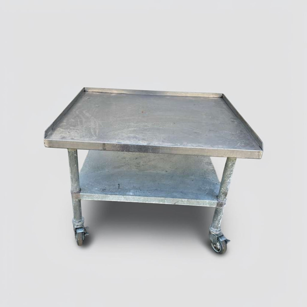 Remarkable Condition – Commercial Stainless Steel Equipment Stand – 36" x 30" – Undershelf – Casters – Heavy-Duty Restaurant Equipment Stand