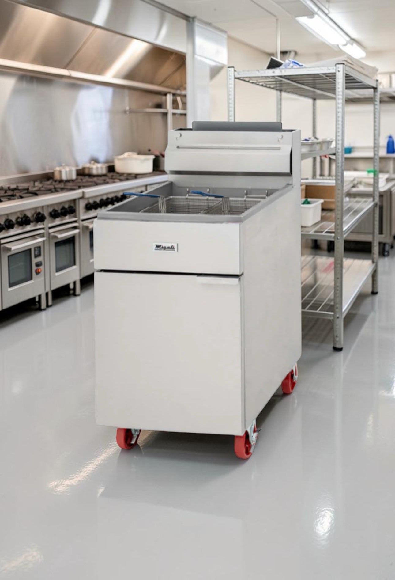Outstanding Condition – Migali C-F75E-NG – Competitor Series® 75 lb Natural Gas Floor Fryer – ENERGY STAR® - Fully Tested & Operational!