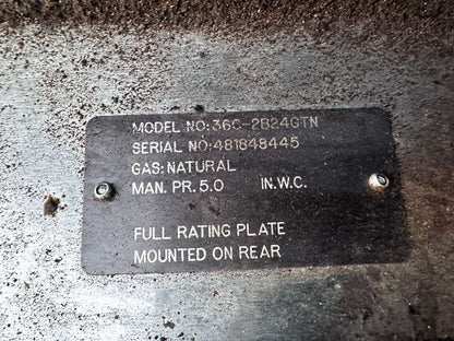 Superior Condition – Vulcan 36C-2B24GTN – Endurance 36" Natural Gas Range – 2 Burners – 24" Thermostatic Griddle – Convection Oven Base – 135,000 BTU – NSF / CSA Listed – Fully Tested & Operational!