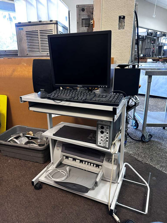 Prime Condition – Multi-Component Computer Workstation System – Monitor, Speakers, Printer & Audio Interface – Fully Tested & Operational!