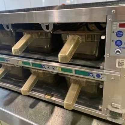 Exceptional Condition – Prince Castle EHBP23 Holding Bin System – Dual Lane Heated Food Holding Station – Stainless Steel – Fully Tested & Operational!