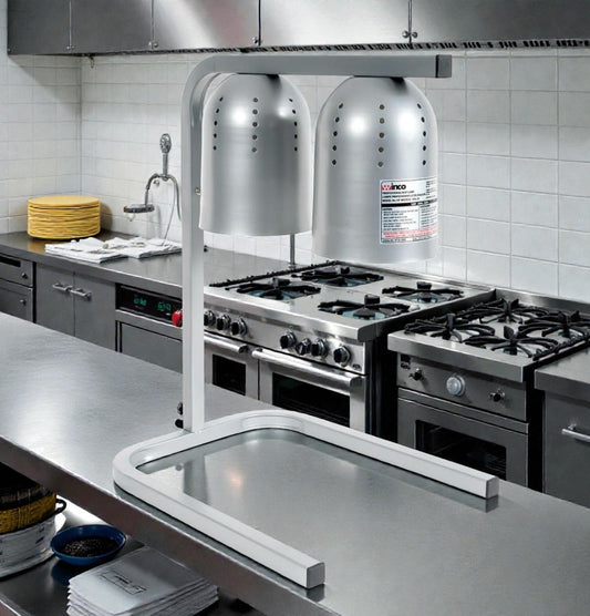 Brand New Premium Condition – Winco EHL-2 – Professional Freestanding Dual Heat Lamp – Commercial Food Warming Station – UL & NSF Listed – New in Original Box