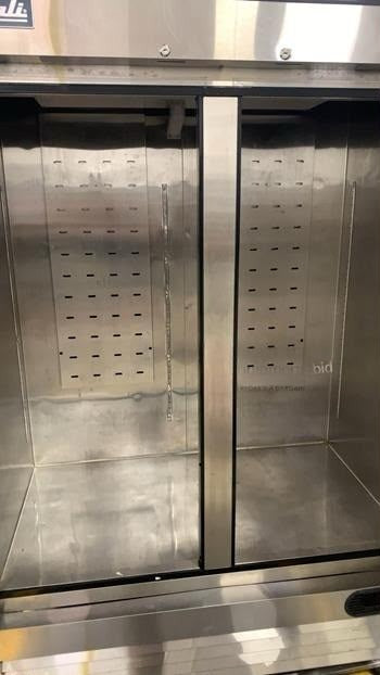 Top-Tier Condition – Migali C-2RB-HC – 54.4" Two-Section Commercial Reach-In Refrigerator – 49 Cu. Ft. – 2 Solid Doors – Bottom-Mount Compressor – 115V – R290 – Fully Tested & Operational!
