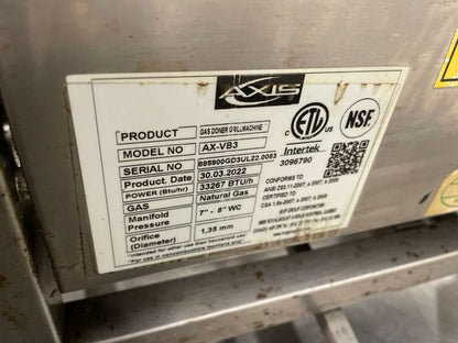Premium Condition – AXIS Commercial Gas Doner Grill Machine – Natural Gas – Fully Tested & Working!