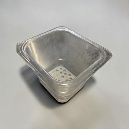 High-Quality Condition – Lot of Approx. 30 Cambro 65CLRCW135 – 1/6 Size Camwear Clear Food Pan Colanders – 5" Deep – NSF Listed – Ready for Commercial Use!