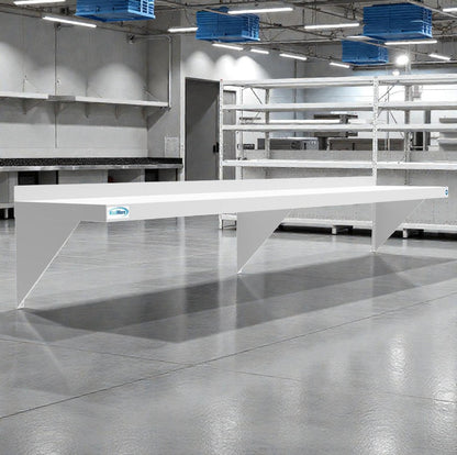 Brand New – Scratch & Dent – Koolmore 12" x 72" Stainless Steel Wall Shelf