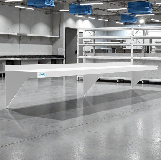 Brand New – Scratch & Dent – Koolmore 12" x 72" Stainless Steel Wall Shelf