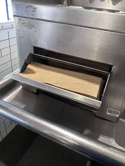 High-Grade Condition – Commercial Stainless Steel Hand Wash Sink – Gooseneck Faucet – Built-In Paper Towel Dispenser – Fully Tested & Operational!