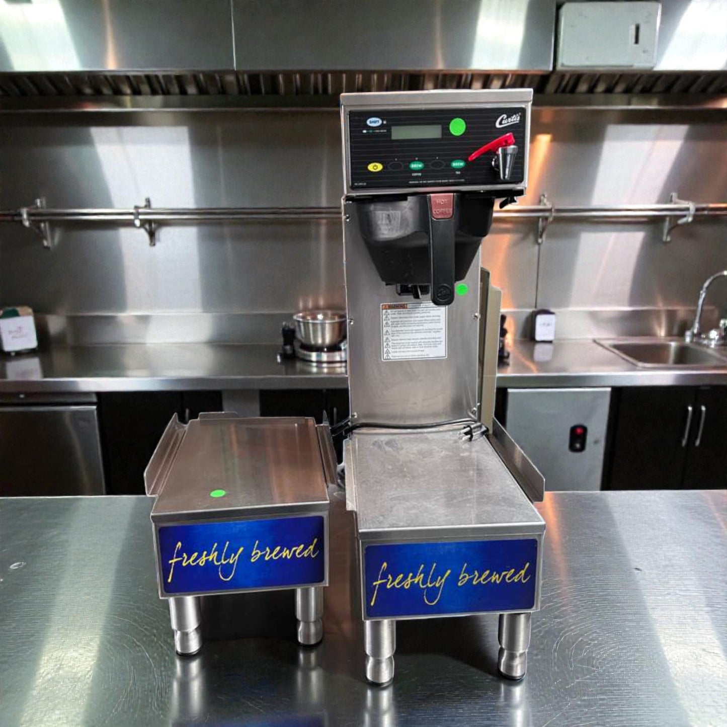 Superior Condition – Curtis CBP Low Profile Combo Coffee & Tea Brewer – Commercial Dual Beverage System – 120V – Fully Tested & Operational!