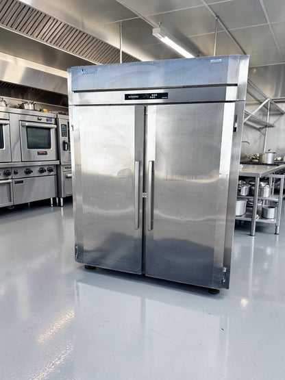 Outstanding Condition – Victory FISA-2D-S1 – 68" Two-Section Commercial Roll-In Freezer – 71 Cu. Ft. – Two Solid Doors – Stainless Steel – Fully Tested & Operational!