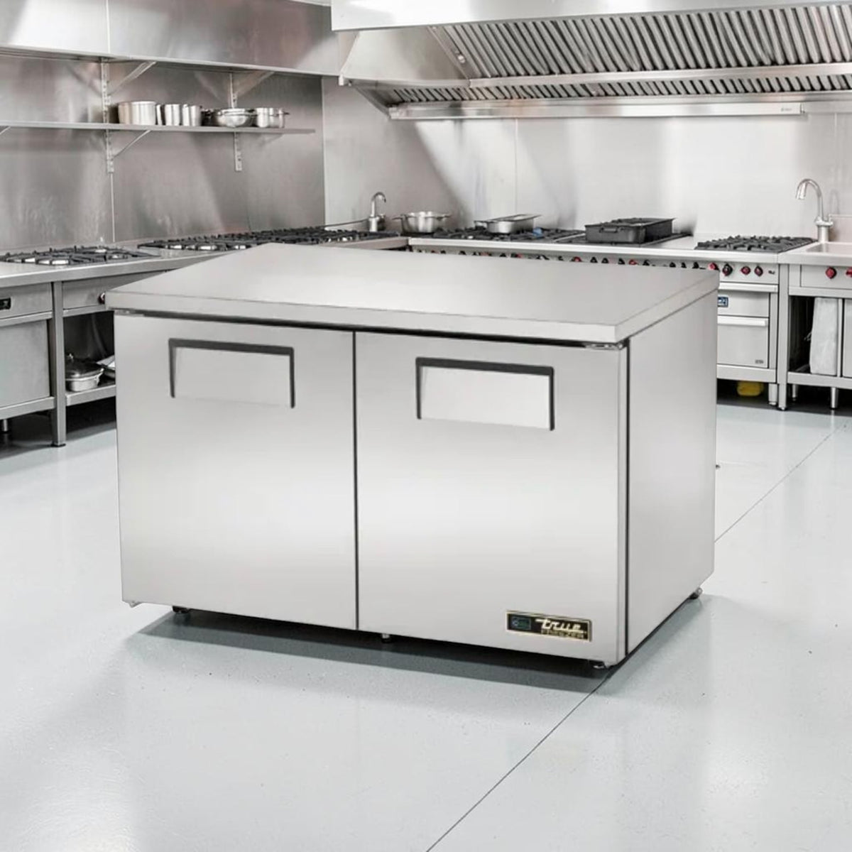 Superior Condition – True TUC-48F-LP-HC – 48 3/8" Low Profile Commercial Undercounter Freezer – Two Solid Doors – R290 – 115V – Fully Tested & Operational!