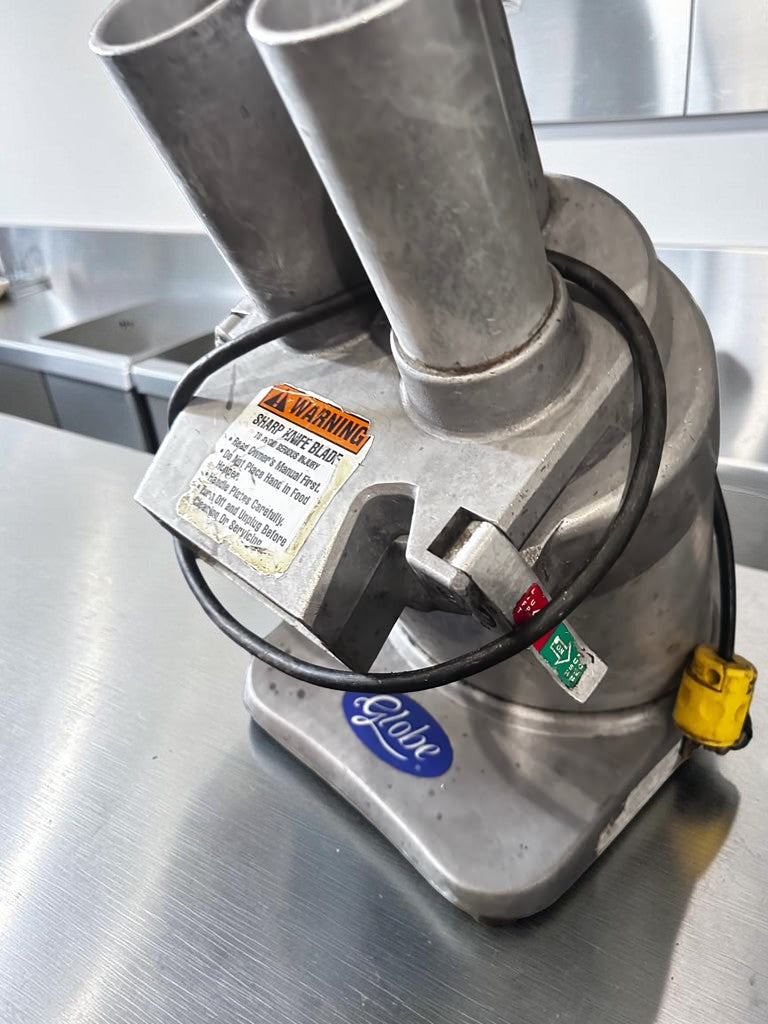 Superior Condition – Globe GFP500 – Commercial Continuous-Feed Food Processor & Vegetable Cutter – 600 lb/hr Capacity – 1/2 HP – 115V – Fully Tested & Operational!