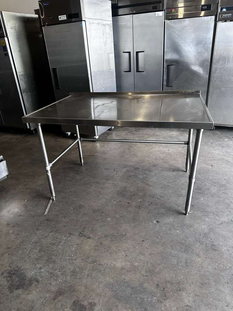 Remarkable Condition – Stainless Steel Commercial Work Table – Approx. 60" x 36" – Open Base Prep Table – Fully Inspected & Ready for Use!