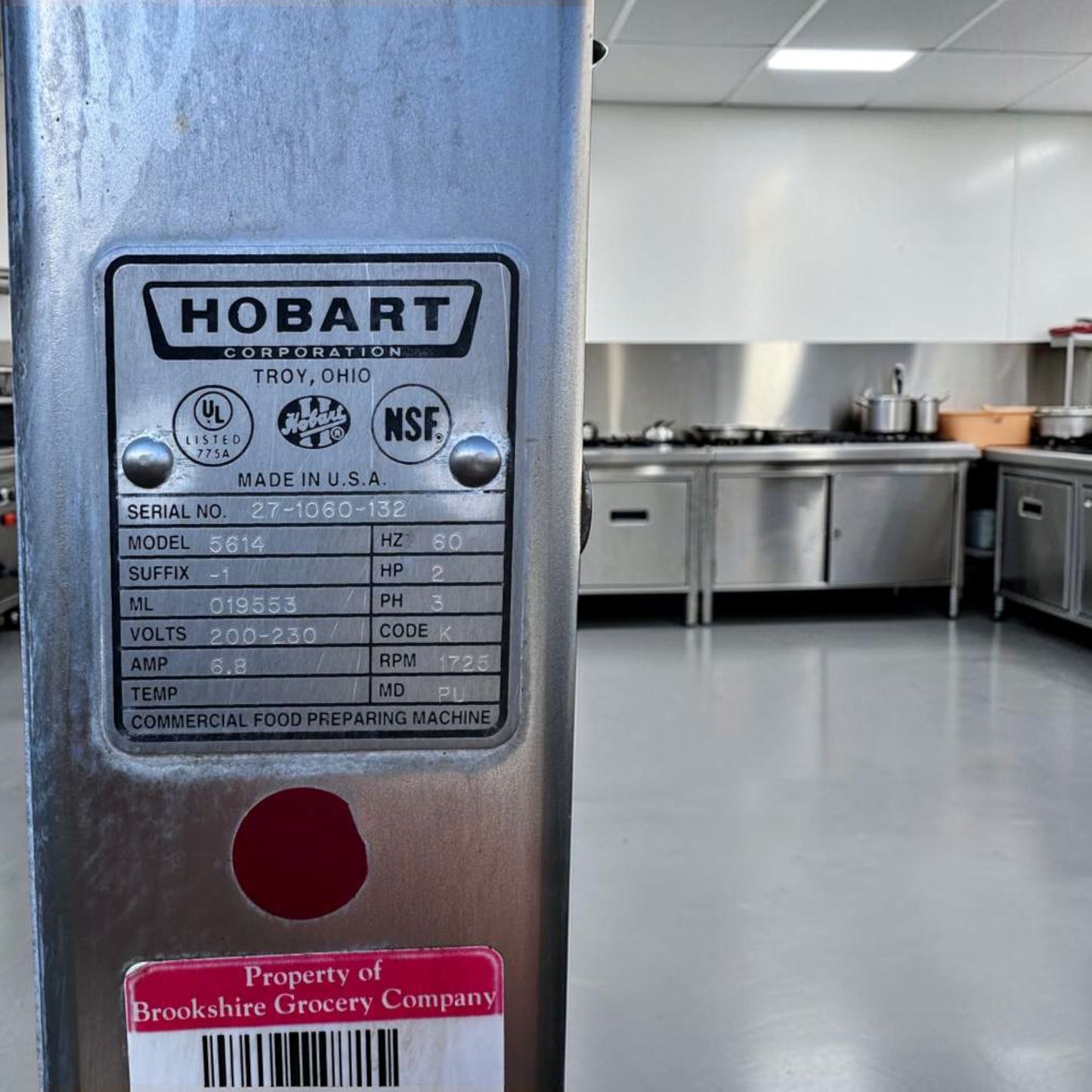 Dependable Condition – Hobart 5614 Commercial Meat Saw – 2 HP – 3 Phase – Heavy Duty – For Parts or Repair!