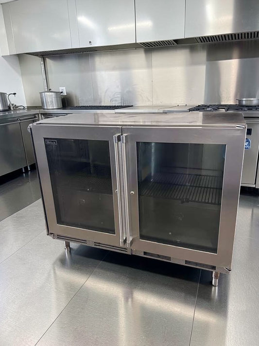 Elite Condition – Perlick HC48RBST Commercial Back Bar Refrigerator – 48" Glass Door – 115V – UL Listed – Fully Tested & Operational!