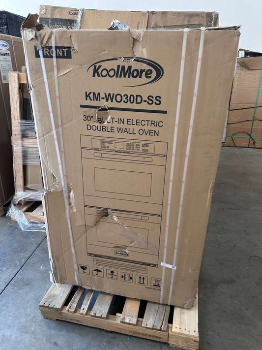 Brand New - Never Used – Scratch & Dent KoolMore KM-WO30D-SS 30″ Electric Double Wall Oven
