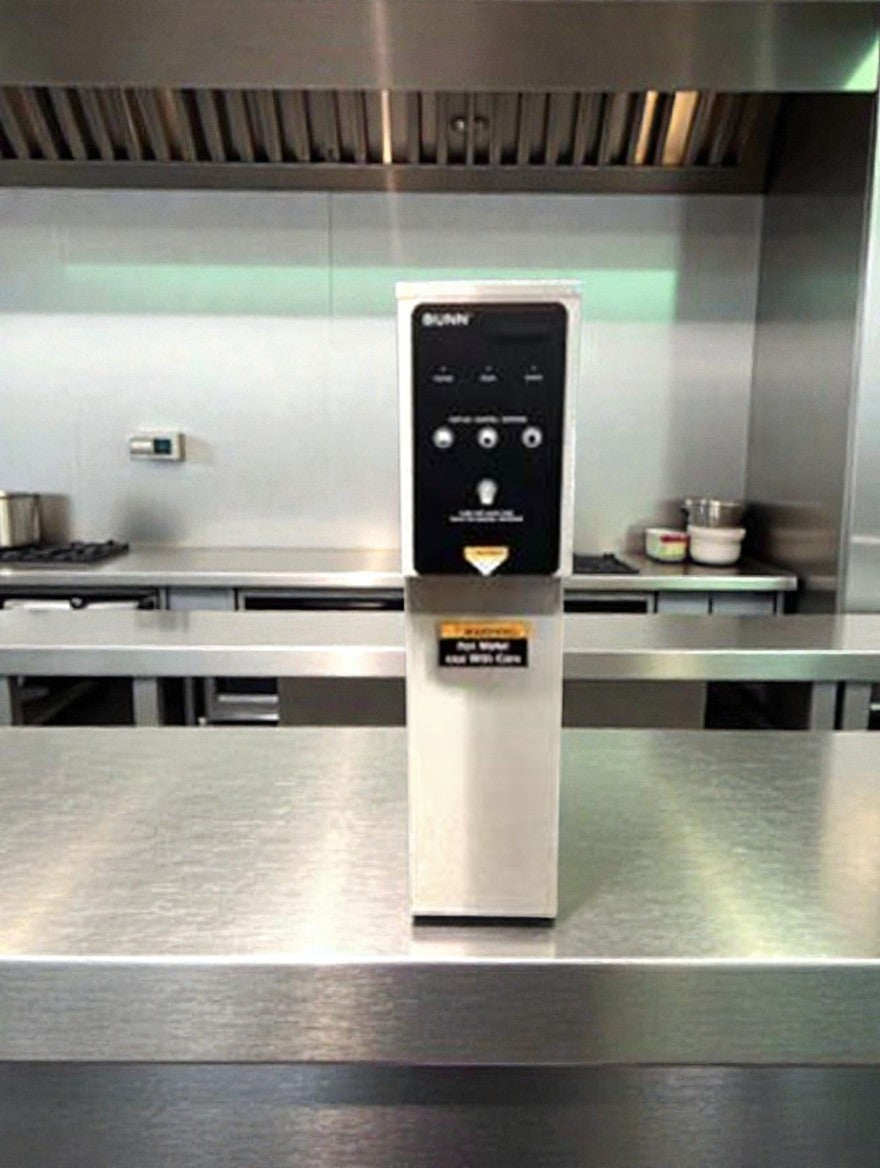 Excellent Condition – BUNN 39100.0000 H5E-DV PC 5-Gallon Commercial Hot Water Dispenser – Dual Voltage – Fully Tested & Working!