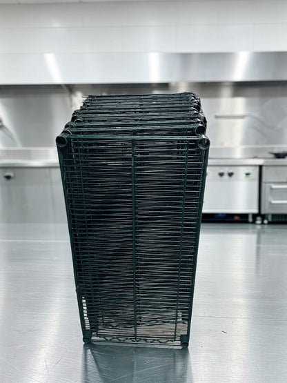 High-Quality Condition – 18″ × 42″ Commercial Green Epoxy Wire Shelf – Heavy-Duty Storage Shelf – NSF-Style Design – Excellent for Walk-In Coolers!
