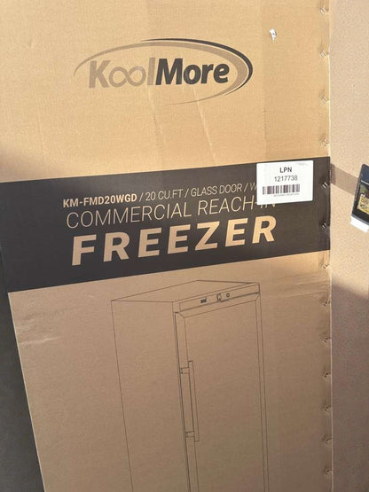Brand New – Scratch & Dent – Koolmore Commercial Reach-In Freezer with Glass Door