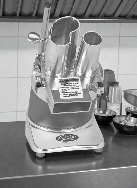 Excellent Condition – Globe GFP-500 – Commercial Food Preparing Machine – 115 V – NSF & UL – Fully Tested & Working!