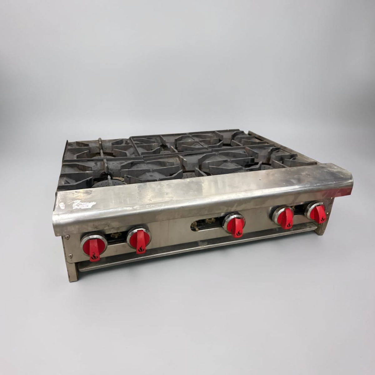 High-Grade Condition – American Range ARHP-36-6 – 36" Heavy Duty Commercial Gas Hot Plate – 6 Open Burners – 192,000 BTU – Fully Tested & Operational!