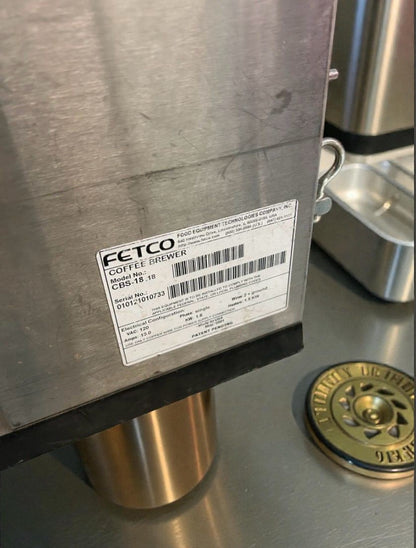 Outstanding Condition – Fetco CBS-18 High Volume Commercial Coffee Brewer – 120V / Single Phase – Fully Tested & Working!