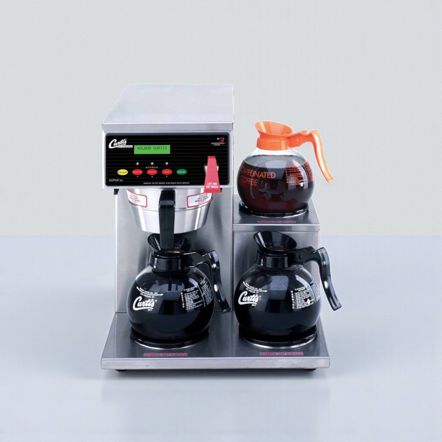 Premium Condition – Wilbur Curtis ALPHA-III-S – Automatic 3-Warmer Commercial Coffee Brewer with Hot Water Faucet – 120V – NSF & UL Listed – Fully Tested & Operational!