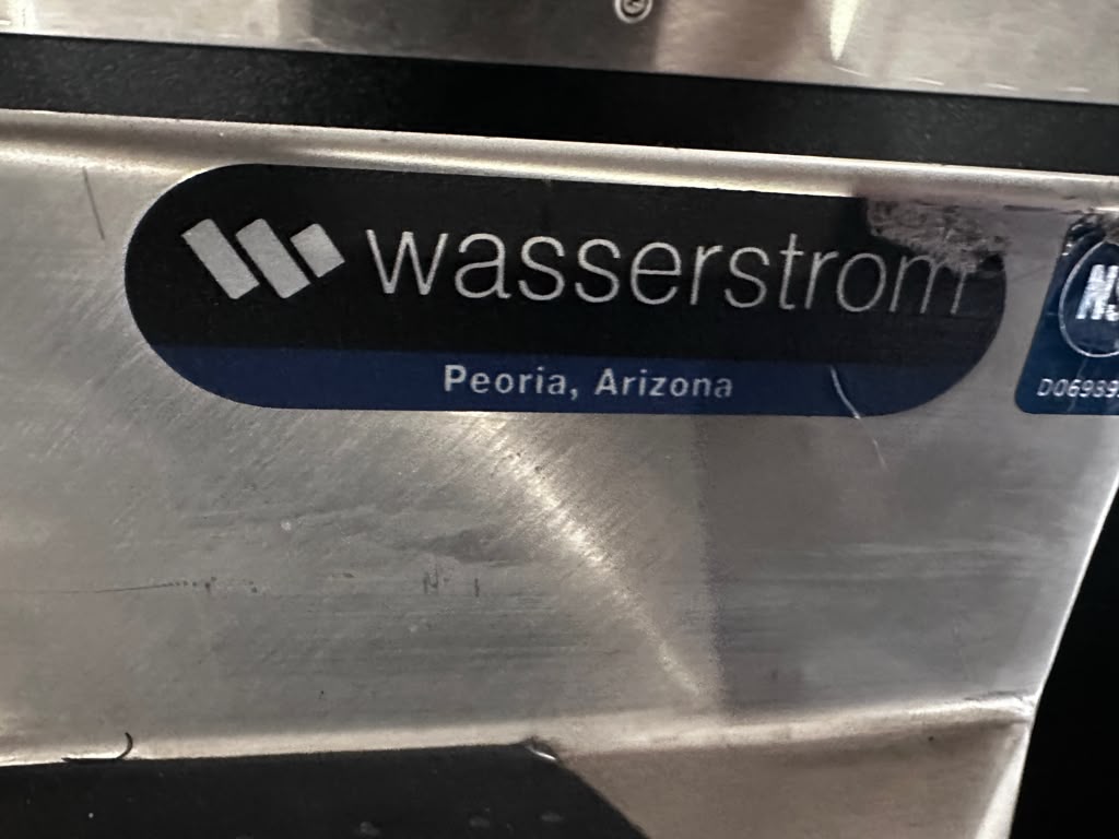 Pristine Condition – Wasserstrom 48" Stainless Steel Commercial Work Table – 3-Sided Backsplash – NSF Certified – Brand New Scratch & Dent – Ready for Immediate Use!