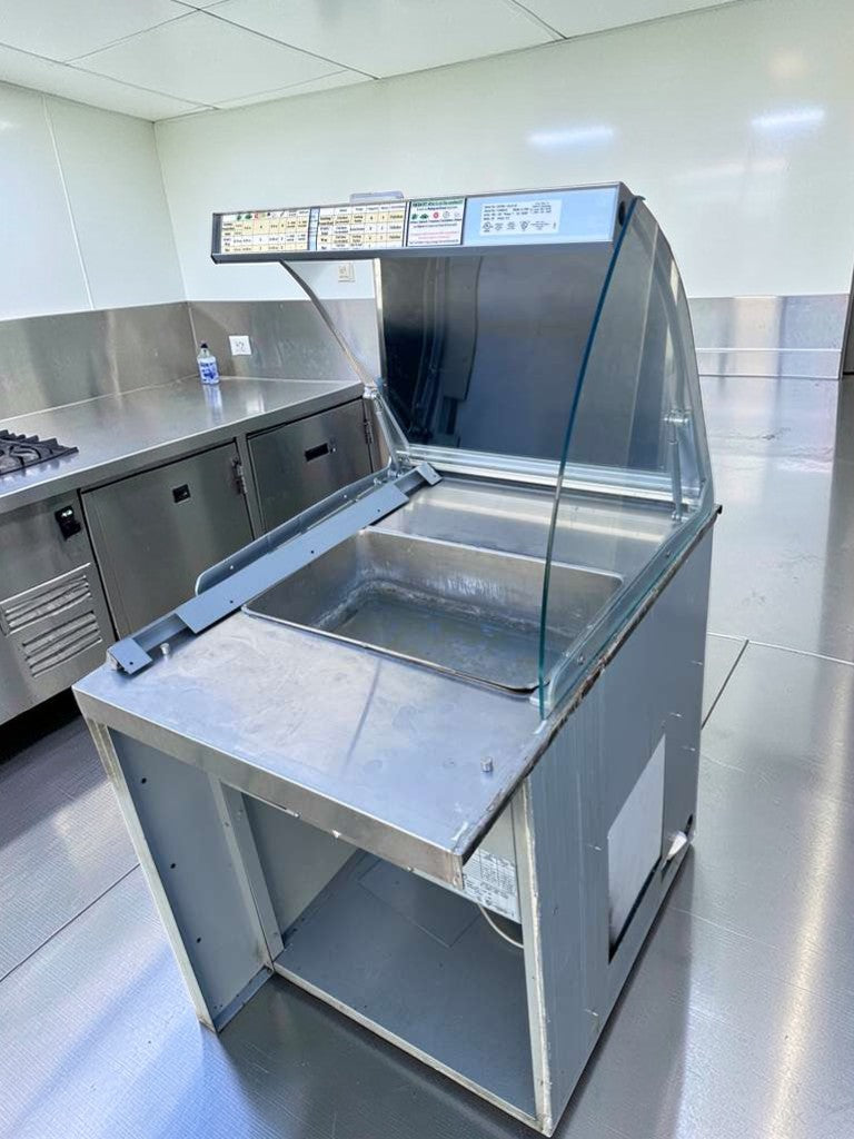 Premium Condition – Duke SUB-HF-L25M – Commercial Heated Food Table / Hot Holding Station – Glass Sneezeguard – Fully Tested & Operational!