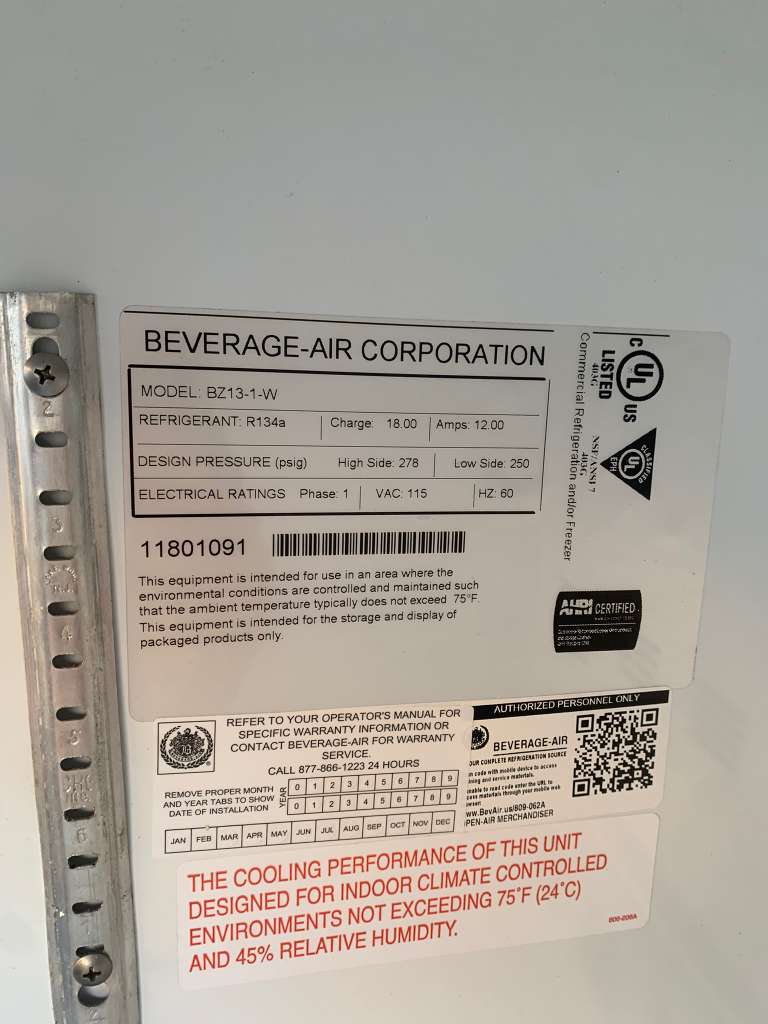 Excellent Condition – Beverage-Air Open Merchandiser – 115V / Single Phase – Fully Tested & Working!