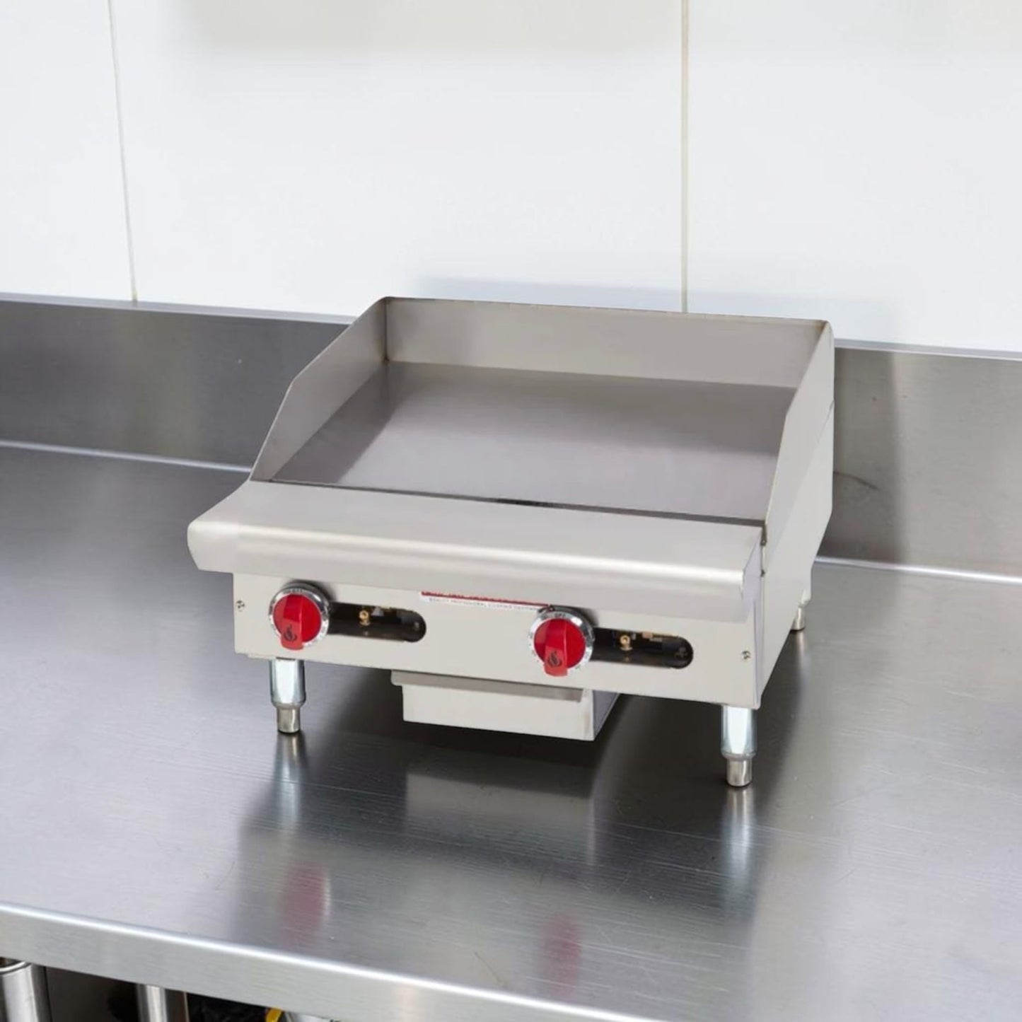 Outstanding Condition – American Range ARSMG-24 – 24" Countertop Gas Griddle – 1" Steel Plate – Natural Gas – ETL Listed – Fully Tested & Operational!