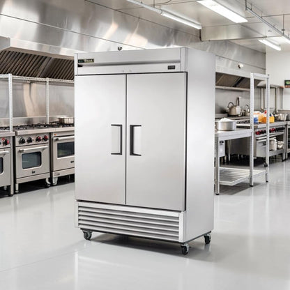Superior Condition – True T-49F-HC – 54 1/8" Two-Section Reach-In Freezer – 49 Cu. Ft. – 115V – ENERGY STAR® – Fully Tested & Operational!
