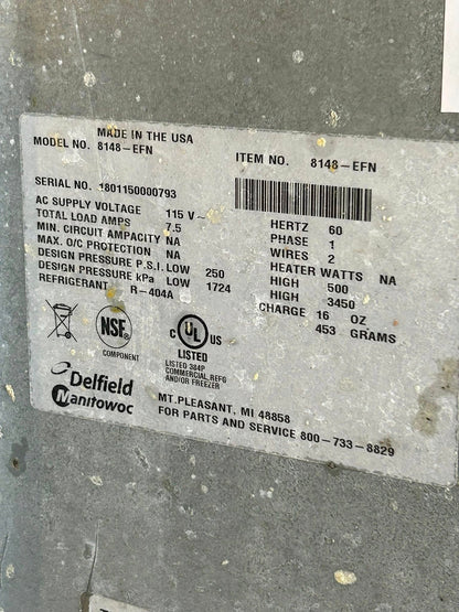 Premium Condition – Delfield 8148-EFNP Narrow Two-Pan LiquiTec Refrigerated Drop-In Cold Well – 115V – UL & NSF Listed – Fully Tested & Operational!