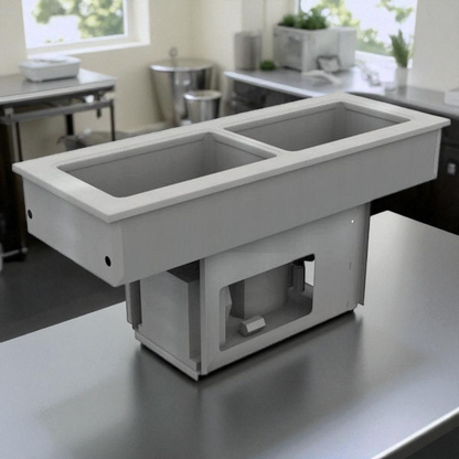 Premium Condition – Delfield 8148-EFNP Narrow Two-Pan LiquiTec Refrigerated Drop-In Cold Well – 115V – UL & NSF Listed – Fully Tested & Operational!