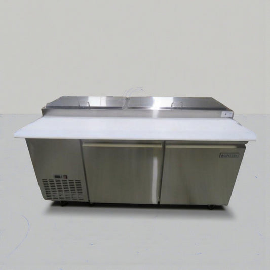 Top-Tier Condition – Randell 84120M Refrigerated Sandwich Prep Table – 120 in – Dual Lid Stainless Steel – 115V – Fully Tested & Operational!