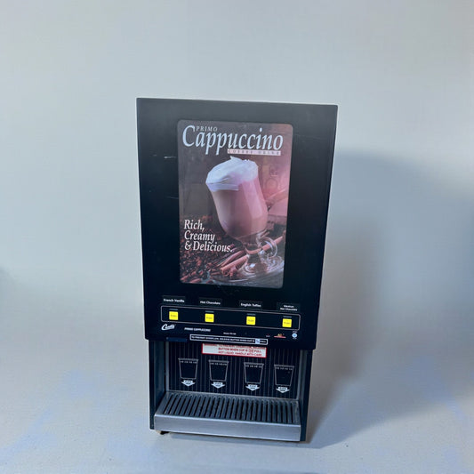 Immaculate Condition – Curtis PC-4D-10-01 – 4-Flavor Commercial Cappuccino / Hot Beverage Machine – 120V – UL Listed – Fully Tested & Operational!