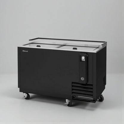 High-Grade Condition – Turbo Air TBC-50SB-N6 Bottle Cooler – 50" Wide Sliding Lid – 115V – UL Listed – Fully Tested & Operational!