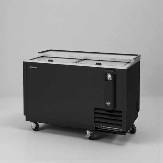 High-Grade Condition – Turbo Air TBC-50SB-N6 Bottle Cooler – 50" Wide Sliding Lid – 115V – UL Listed – Fully Tested & Operational!