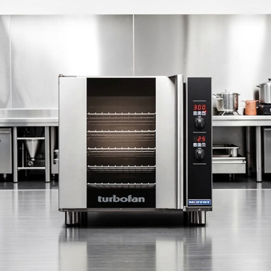 Prime Condition – Moffat E32D5 Turbofan – Single Deck Full Size Electric Convection Oven – 208V / 1PH – 5.8 kW – NSF & ETL Listed – Fully Tested & Operational!
