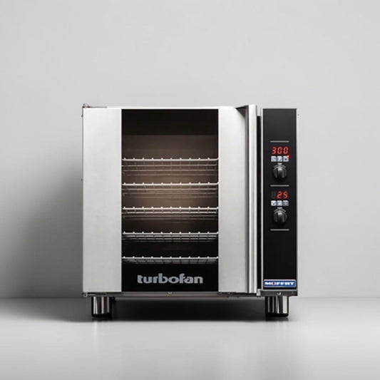 Prime Condition – Moffat E32D5 Turbofan – Single Deck Full Size Electric Convection Oven – 208V / 1PH – 5.8 kW – NSF & ETL Listed – Fully Tested & Operational!