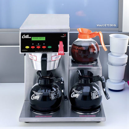 Premium Condition – Wilbur Curtis ALPHA-III-S – Automatic 3-Warmer Commercial Coffee Brewer with Hot Water Faucet – 120V – NSF & UL Listed – Fully Tested & Operational!