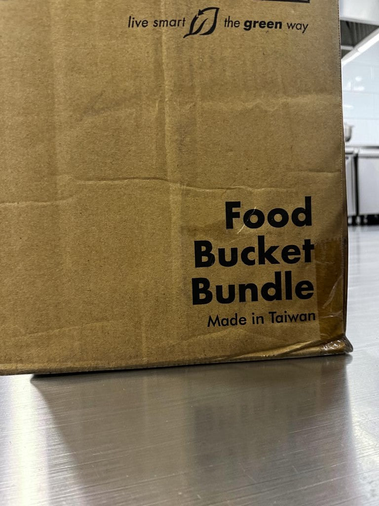 Elite Condition – Karat C-FB85W_Bundle – 85 oz. White Paper Food Buckets with Matching Paper Lids – 187 mm – 180 Sets per Case – New/Open Case!