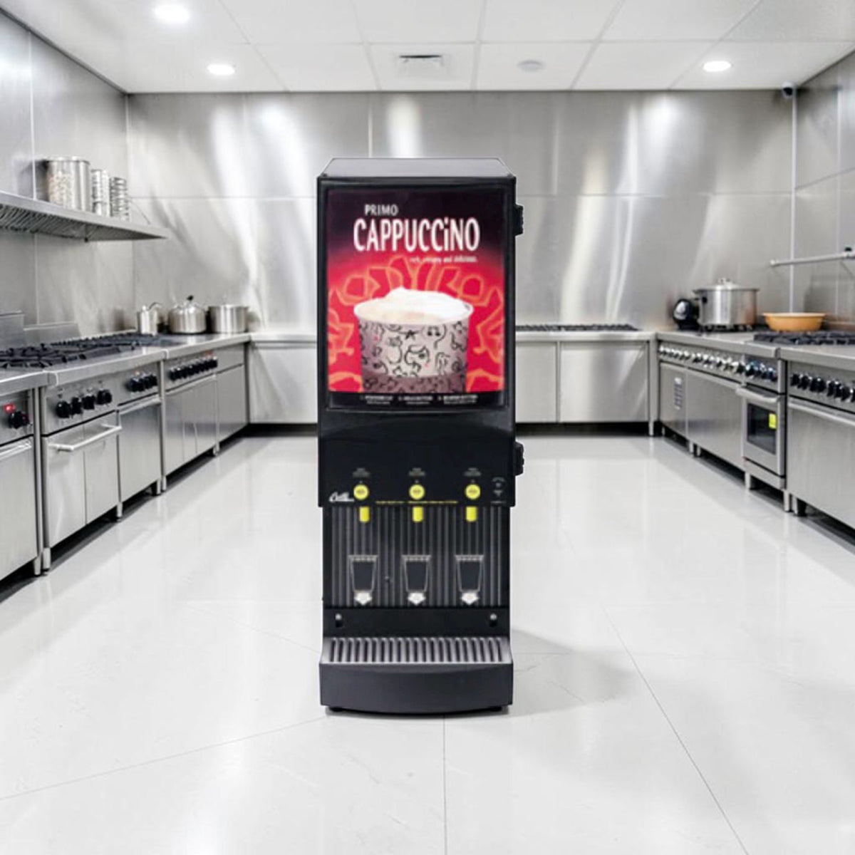 Superior Condition – Curtis CAFEPC3CS10000 3-Station Cappuccino Beverage Dispenser – Commercial Hot Drink Machine – Fully Tested & Operational!