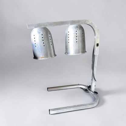 High-Quality Condition – Winco EHL-2 – Commercial Two-Bulb Infrared Food Heat Lamp – Adjustable Freestanding Aluminum Frame – 120V, 500W – Fully Tested & Operational!