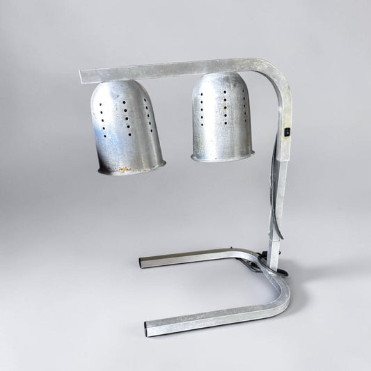 High-Quality Condition – Winco EHL-2 – Commercial Two-Bulb Infrared Food Heat Lamp – Adjustable Freestanding Aluminum Frame – 120V, 500W – Fully Tested & Operational!
