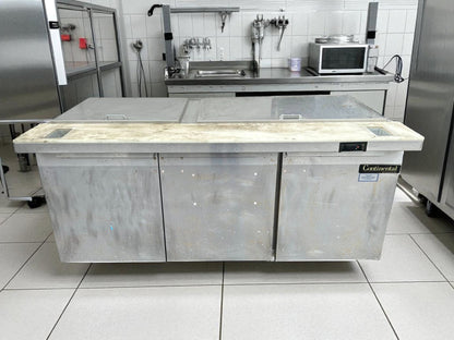 Top-Tier Condition – Continental SW72-30M – 72" Mighty Top Sandwich / Salad Prep Table – 115V – NSF & UL Listed – Fully Tested & Operational!