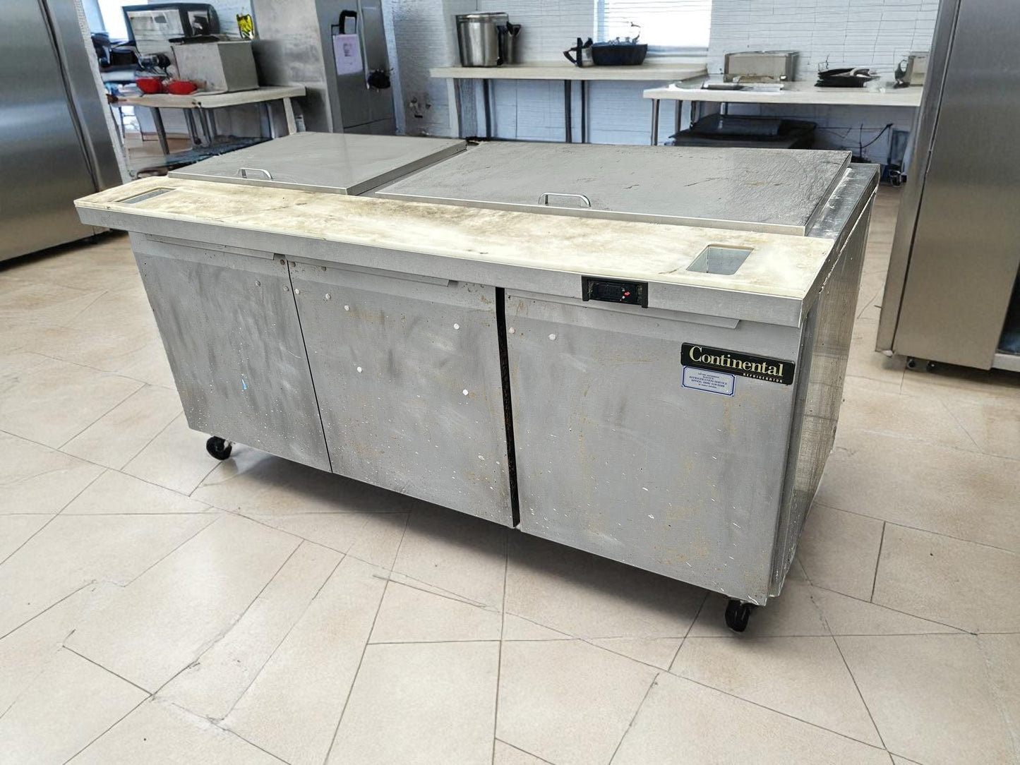 Top-Tier Condition – Continental SW72-30M – 72" Mighty Top Sandwich / Salad Prep Table – 115V – NSF & UL Listed – Fully Tested & Operational!