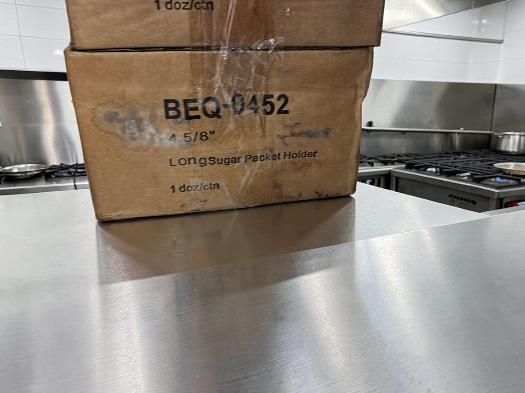 Brand-New Condition – Tuxton BEQ-0452 – Eggshell China Sugar Packet Holders / Caddies – 12 per Case – 36 Pieces Total – Ready for Immediate Service!